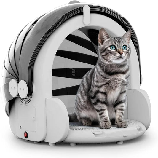 KFX-086995 Pet Drying Cabin for Dogs and Cats - Foldable 360-Degree Hair Blowing Dryer Machine