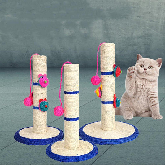KFX-0907197 Sisal Cat Scratching Column with Round Base - Available in Trumpet and Large Sizes