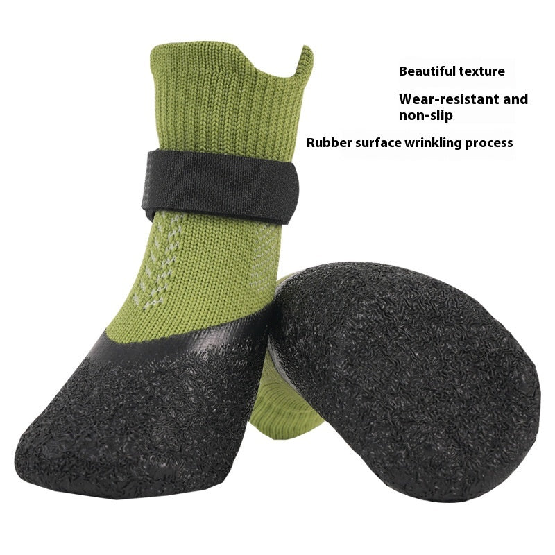 KFX-0952125 Outdoor Pet Protection Booties for Small and Medium Dogs - Waterproof, Non-Slip, Wear-Resistant Ankle Socks