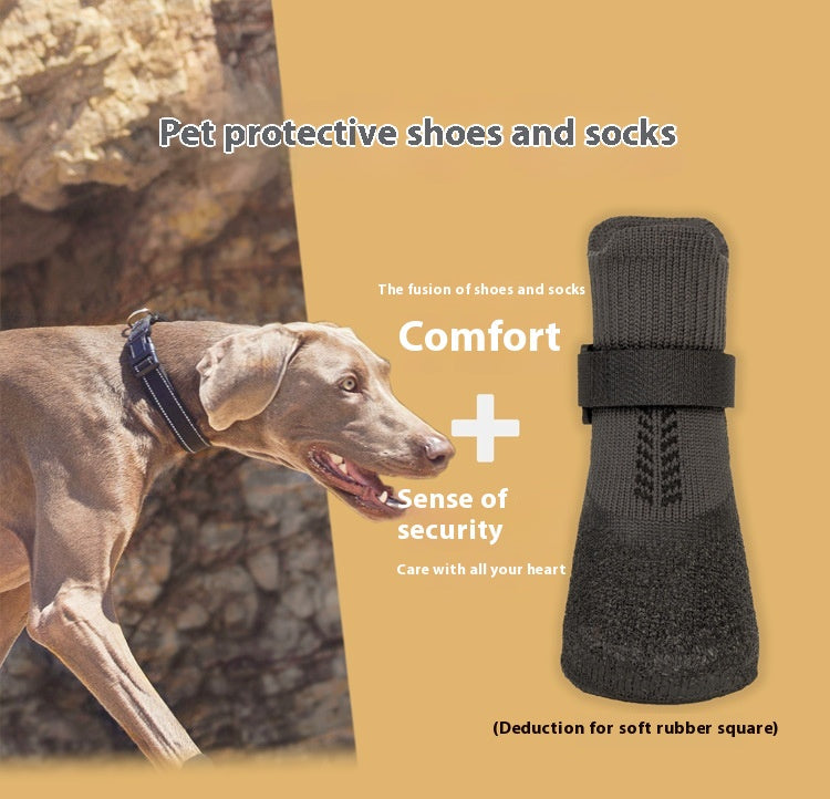KFX-0952125 Outdoor Pet Protection Booties for Small and Medium Dogs - Waterproof, Non-Slip, Wear-Resistant Ankle Socks