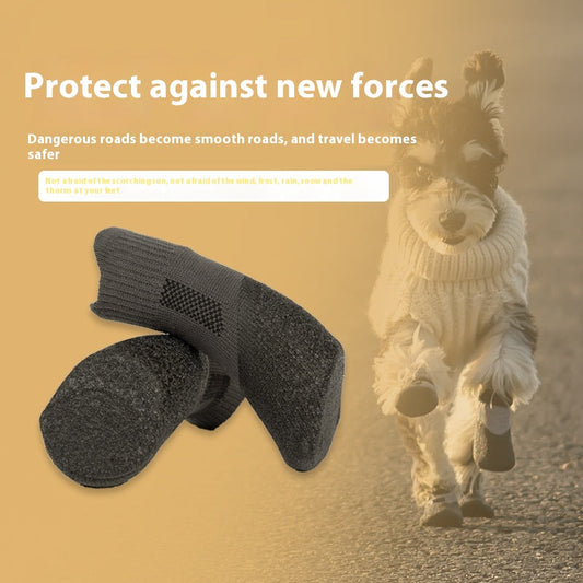 KFX-0952125 Outdoor Pet Protection Booties for Small and Medium Dogs - Waterproof, Non-Slip, Wear-Resistant Ankle Socks