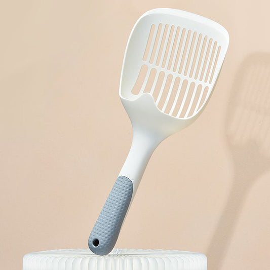 KFX-1016509 Self-Cleaning Cat Litter Scoop with Base - Durable Plastic Shovel for Efficient Pet Litter Maintenance