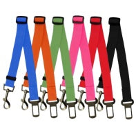 KFX-1034941 Adjustable Dog Seat Belt for Car Safety, Durable Nylon Harness Restraint for Pets 5-20kg