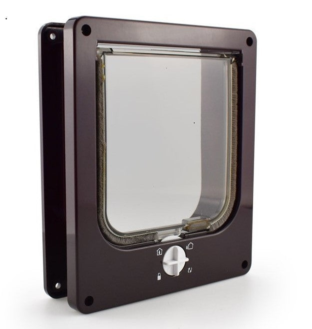 KFX-1049277 Interior Cat and Dog Door with Rotary Lock and Magnetic Closure - Weatherproof, Multiple Sizes Available