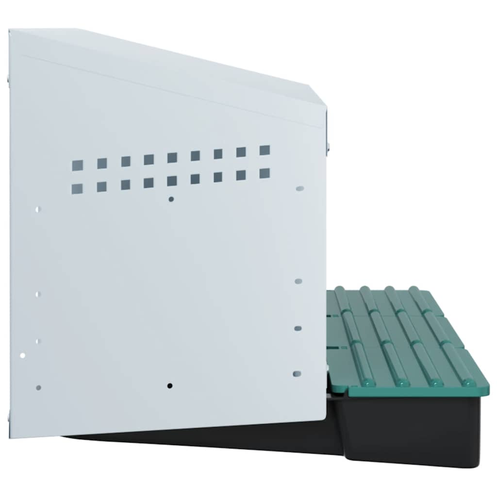 KFX-1072445 Wall-Mounted Chicken Nesting Box with 3 Compartments - Galvanized Steel Construction