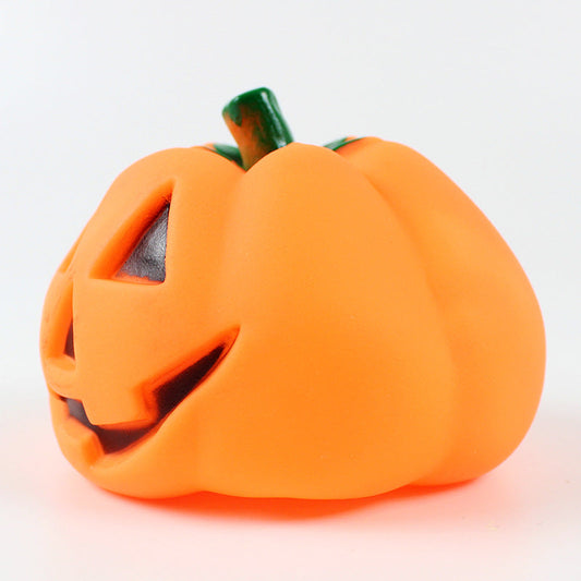 KFX-1143741 Interactive Teeth Puzzle Toy for Cats and Dogs - Vinyl, 9.5CM, Orange with Sound