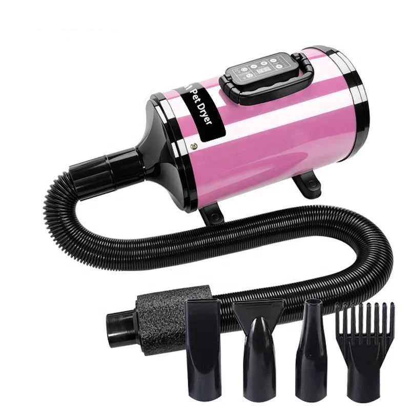 KFX-119763 Adjustable Speed Silent Pet Hair Dryer for Dogs and Cats, 220V, Multiple Colors Available