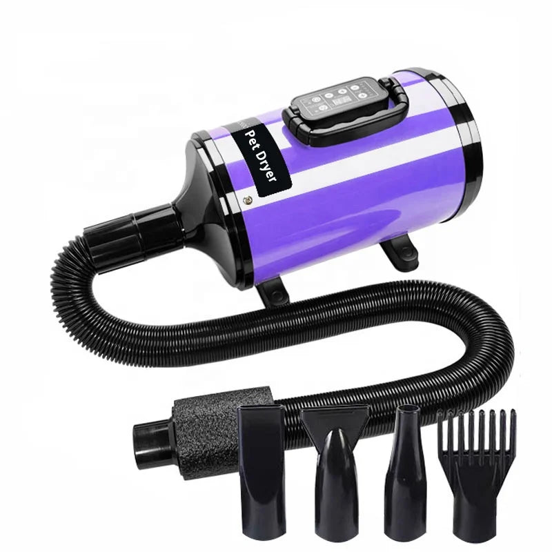 KFX-119763 Adjustable Speed Silent Pet Hair Dryer for Dogs and Cats, 220V, Multiple Colors Available