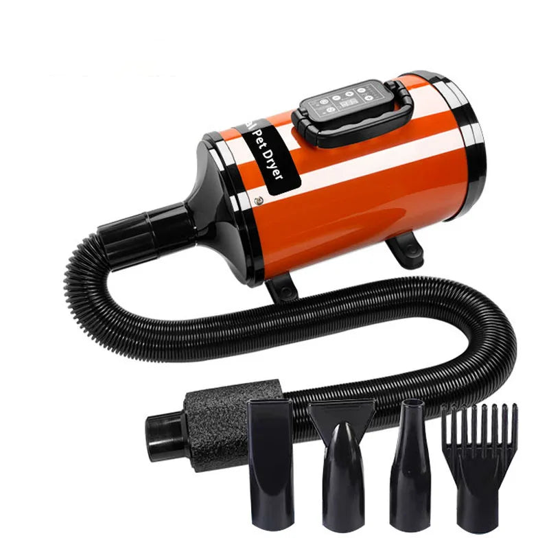 KFX-119763 Adjustable Speed Silent Pet Hair Dryer for Dogs and Cats, 220V, Multiple Colors Available