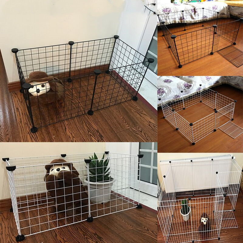 KFX-1203517 Folding Iron Pet Park Cage for All Types of Pets - Versatile and Durable Design
