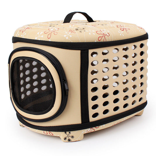 KFX-1231165 Portable Foldable EVA Handbag for Easy Pet Travel - Ideal for Dogs and Cats