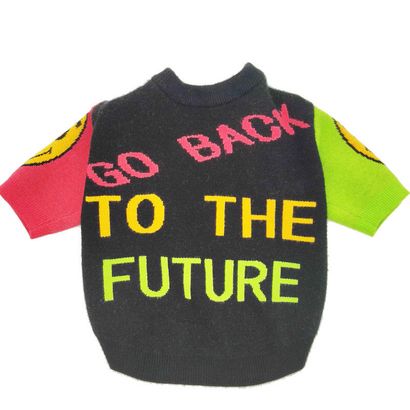 KFX-1417789 Stylish Knitted Dog Sweater for Autumn and Winter - Cozy Knitwear for Small Breeds