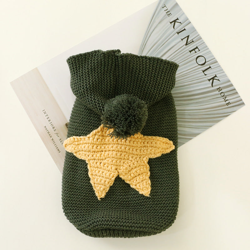 KFX-1614397 Cozy Acrylic Pet Sweater for Autumn and Winter - Stretchable Design