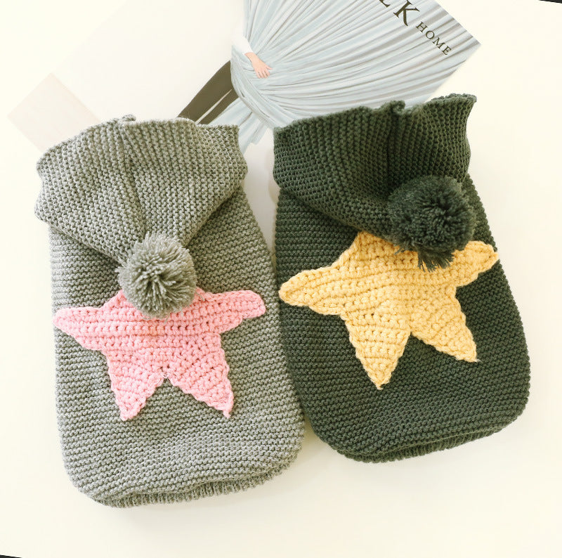 KFX-1614397 Cozy Acrylic Pet Sweater for Autumn and Winter - Stretchable Design