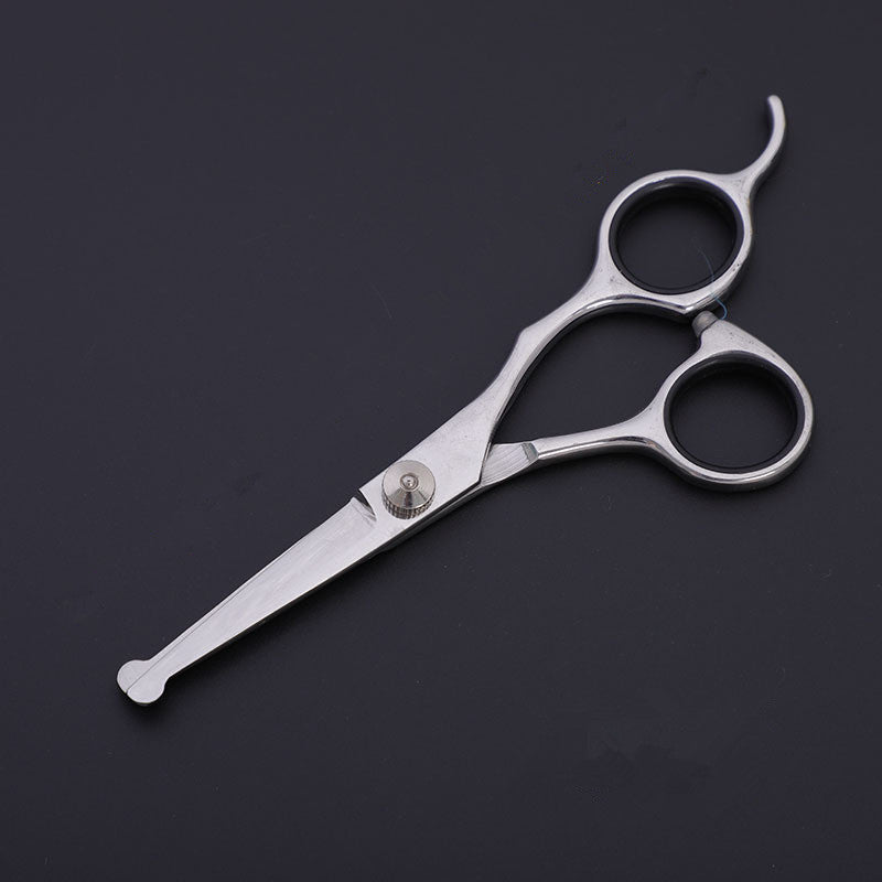 KFX-1625917 Stainless Steel Pet Trimming Shears Set with Accessories - 8 Pieces Including Comb and Leather Case