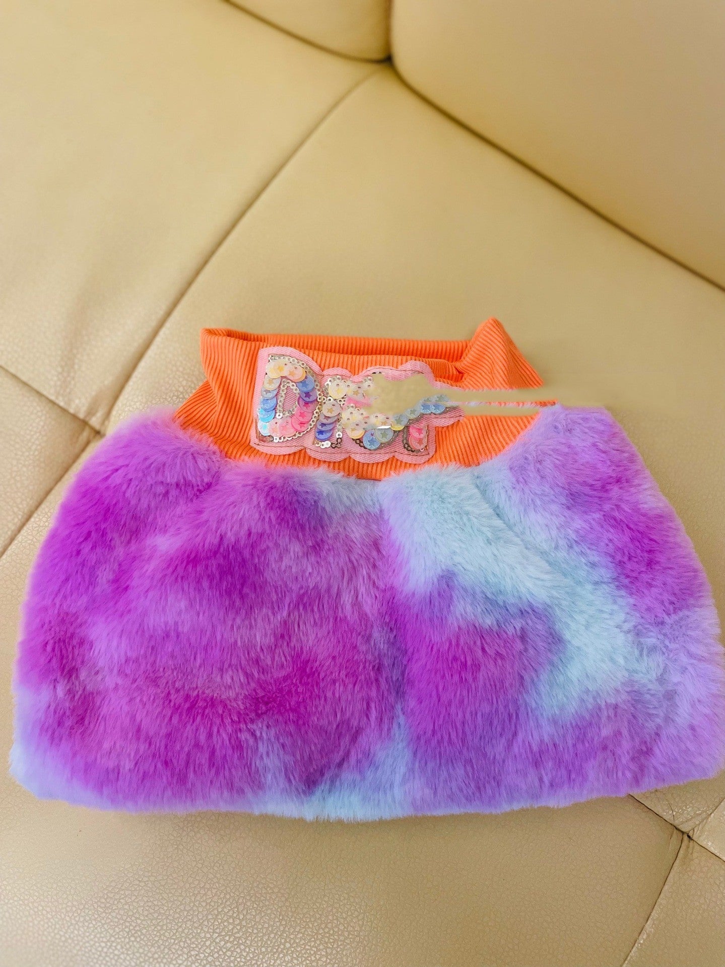 KFX-1745469 Warm Thickened Velvet Winter Dog Clothing in Orange - Multiple Sizes Available