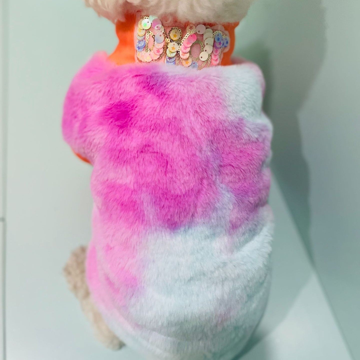 KFX-1745469 Warm Thickened Velvet Winter Dog Clothing in Orange - Multiple Sizes Available