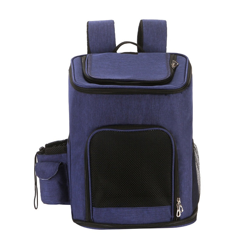 KFX-1755453 Portable Cat and Dog Backpack – Breathable Shoulder Bag with Large Capacity for Pets Up to 7.5kg
