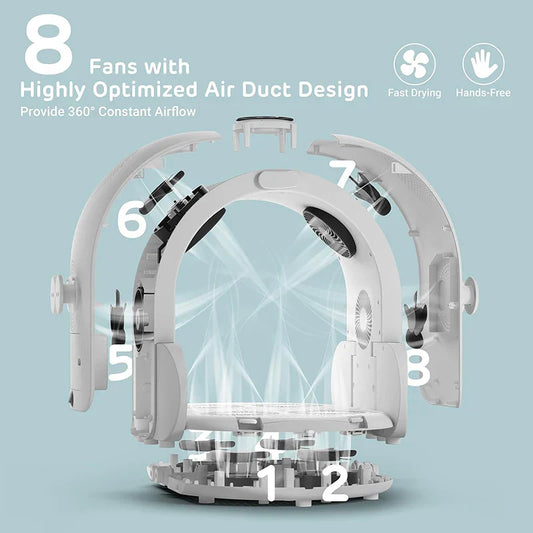 KFX-185299 Portable Hands-Free Pet Hair Dryer for Small and Medium Dogs and Cats - 500W Eco-Friendly Dryer Box