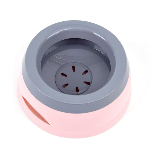 KFX-2005693 Anti-Spill Pet Car Bowl for Home and Travel - Pink, Army Green, Blue, Gray