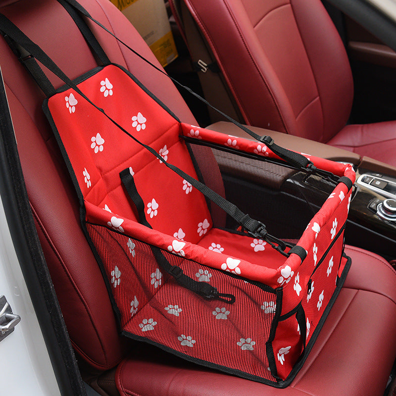 KFX-2085693 Waterproof Double Layer Pet Car Mat with Adjustable Strap and Zippered Storage Bag