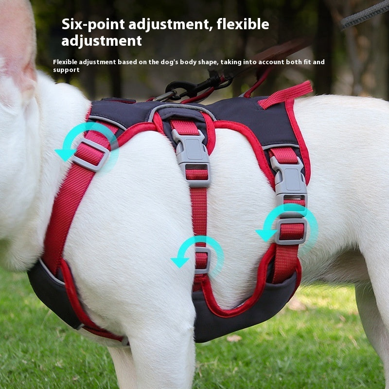 KFX-2101437 Adjustable Oxford Cloth Pet Harness for Medium and Small Dogs in Various Colors