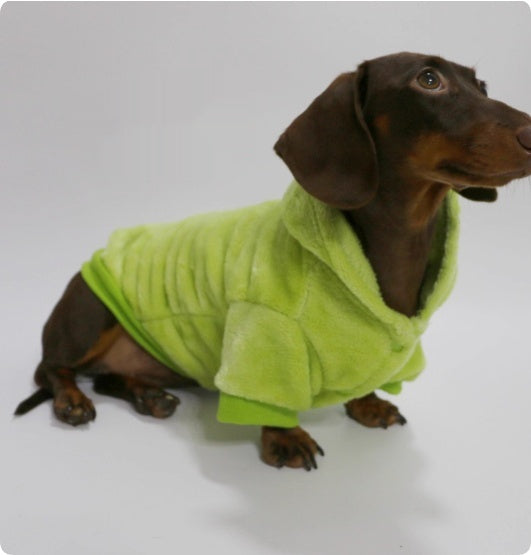 KFX-2118077 Velvet Thermal Hooded Sweatshirt for Pets - Double-sided Transforming Dinosaur Design, Multiple Sizes Available