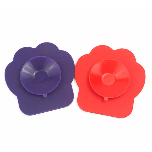 KFX-2273597 Silicone Suction Cup Pet Bathing Bowl for Dogs - Paw Pad Distractor