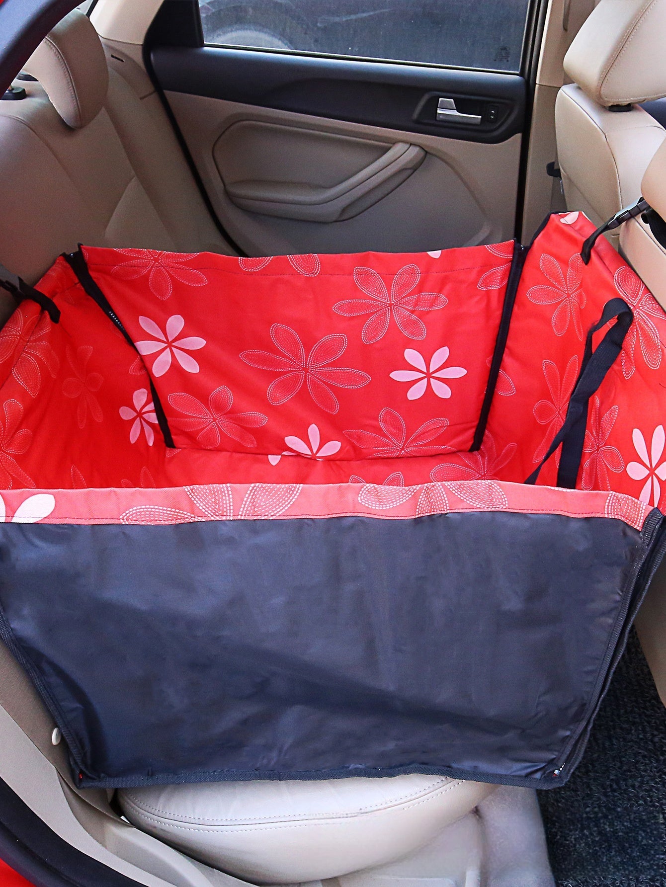 KFX-2413373 Waterproof Double Layer Pet Car Mat for Dogs and Cats - 60x50x35CM Pet Hanging Basket