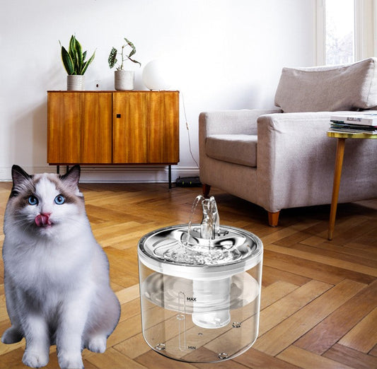 KFX-2431677 Intelligent Automatic Water Dispenser for Cats and Small Animals, 2.8L Capacity, Eco-Friendly Plastic