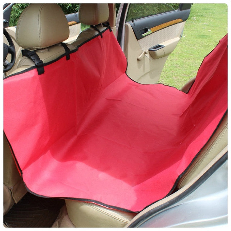 KFX-2446141 Multifunctional Waterproof Pet Car Seat Cushion - Detachable, Available in Red, Black, Blue, and Footprints Design