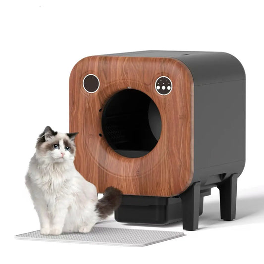 KFX-253331 Smart Self-Cleaning Electric Cat Litter Box with Deodorization and 75L Capacity for Cats Up to 15KG