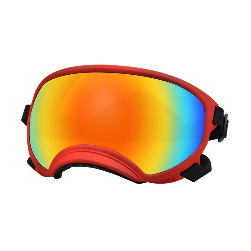 KFX-2552765 Ski Dog Goggles with Double Layer Anti-Fog Lens for Wind and Sand Protection