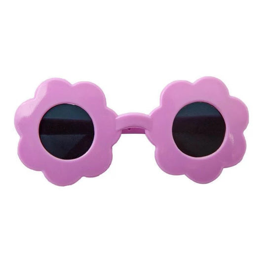 KFX-2618301 Pet Sunglasses with Flower and Love Patterns – Cute Resin Accessories for Fashionable Pets