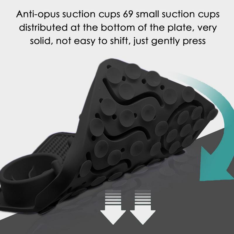 KFX-2634045 Multi-Functional Silicone Pet Licking Mat for Slow Feeding and Outdoor Use