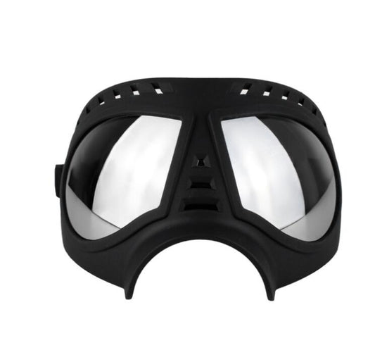 KFX-2651069 Dog Goggles for Medium and Large Dogs - Black and White Protective Sunglasses