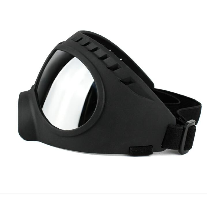 KFX-2651069 Dog Goggles for Medium and Large Dogs - Black and White Protective Sunglasses