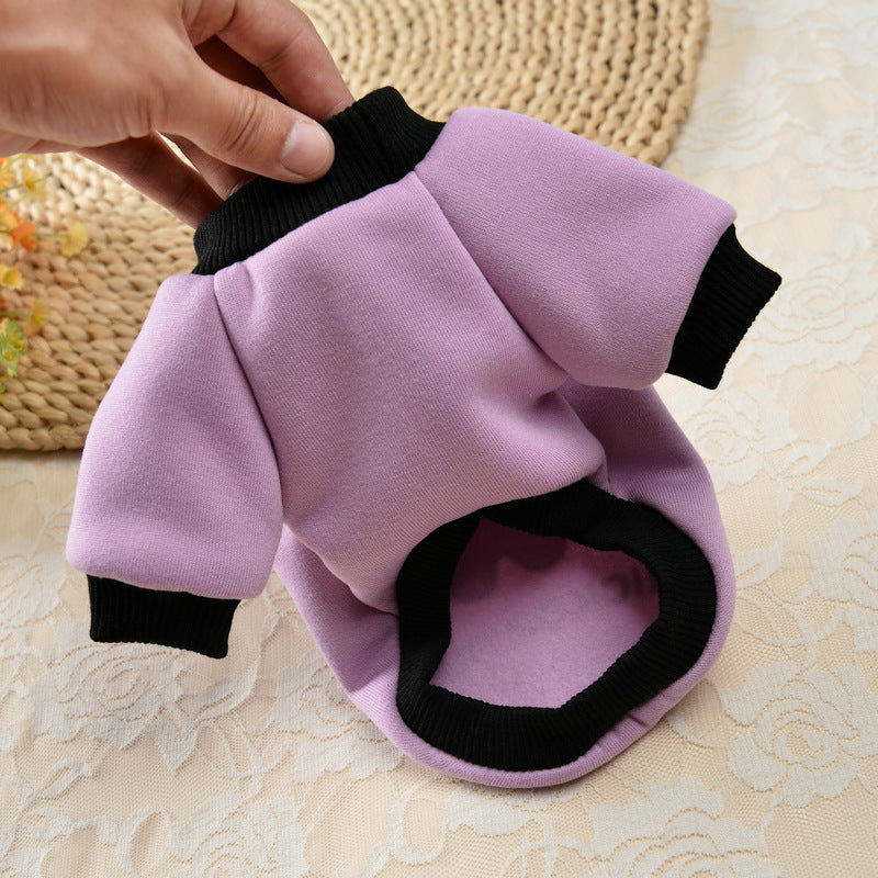 KFX-2675133 Halloween Pumpkin Skull Sweater for Small Dogs - Cozy Autumn & Winter Pet Clothing in Yellow, Black, Purple, Sizes XS to XL