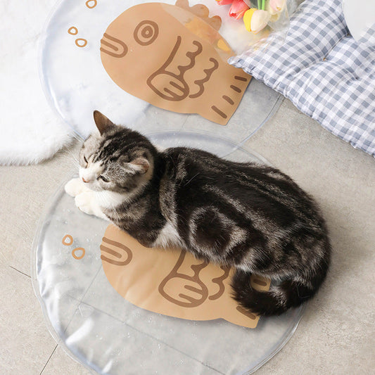 KFX-2699581 Cooling Pet Dog and Cat Ice Mat for Summer Comfort - Pressure Activated, Portable Design