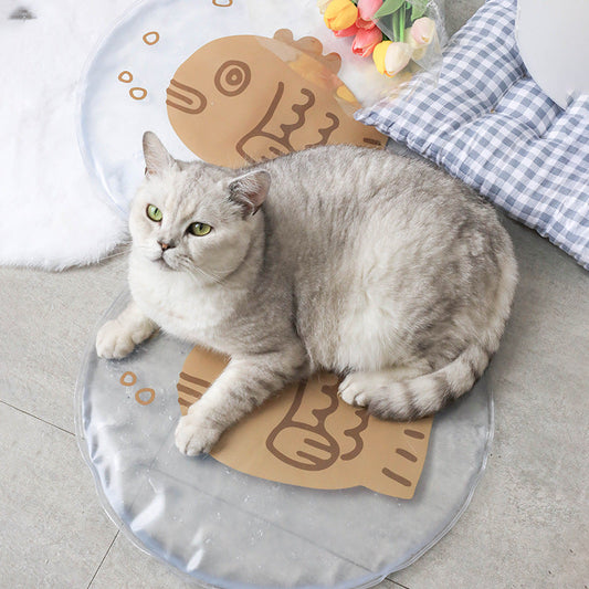 KFX-2699581 Cooling Pet Dog and Cat Ice Mat for Summer Comfort - Pressure Activated, Portable Design