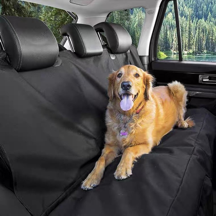 KFX-2773821 Extra Large Waterproof Car Cushion for Dogs and Cats - Portable, Foldable Back Seat Mat with 4 Handles