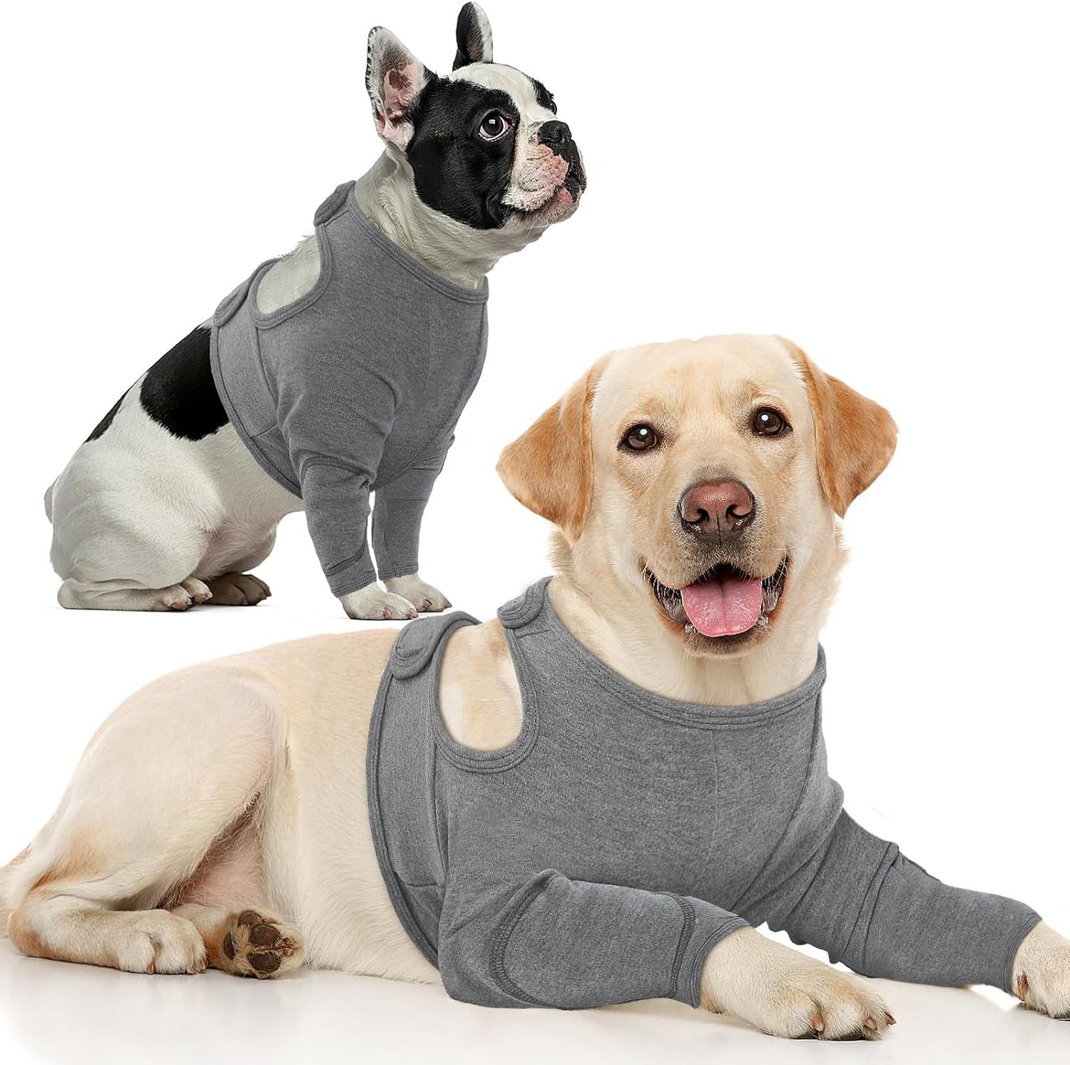 KFX-2806205 Dog Front Leg Protective Gear - Double Layer Polyester Cover in Black, Dark Gray, and Light Gray, Various Sizes Available