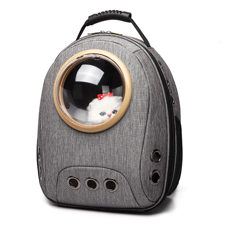 KFX-2858045 Space Capsule Oxford Cloth Pet Carrier Bag for Cats and Small Dogs up to 10 kg - 32CM x 42CM x 20CM