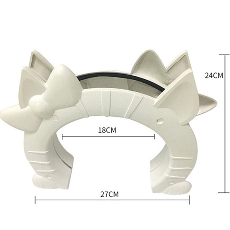 KFX-2884413 Bristle Brush Scratcher for Cats and Dogs, ABS Material, 24CM x 27CM x 18CM, Available in White and Pink