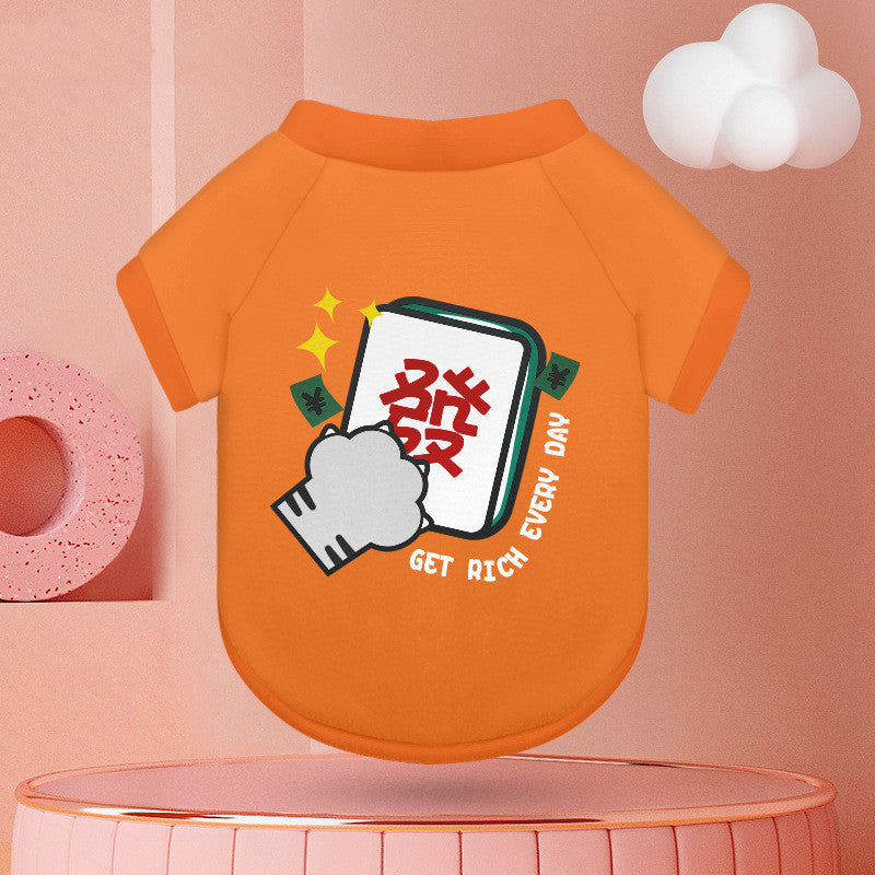 KFX-2943677 Autumn Thin Velvet Sweater for Dogs and Cats - Multiple Colors Available