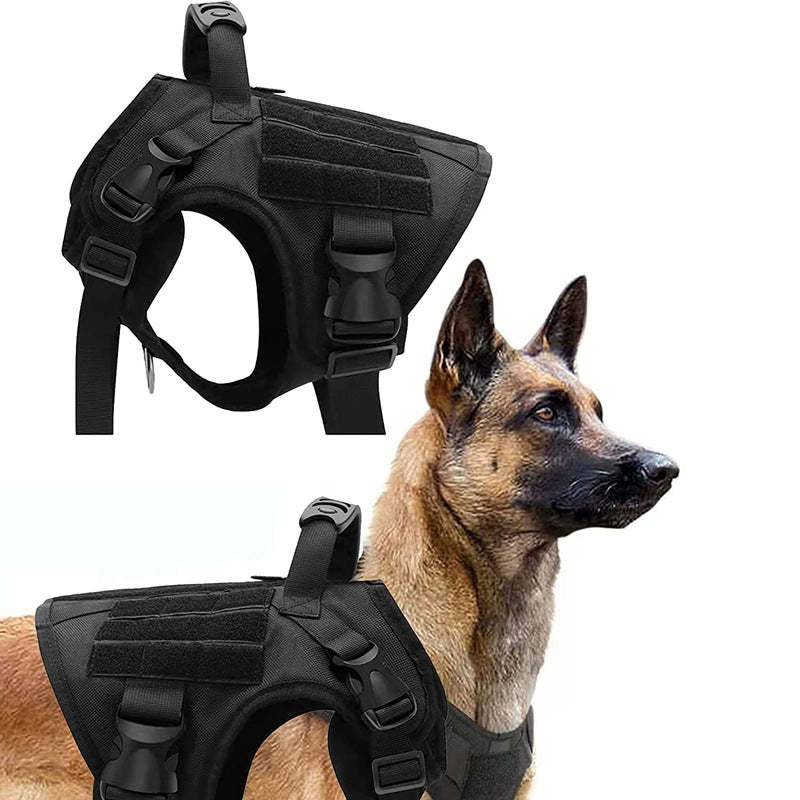 KFX-2953405 Durable Nylon Water-Repellent Tactical Chest Strap for German Shepherds - Explosion-Proof Design
