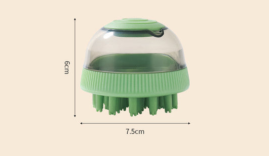 KFX-2982717 2-in-1 Pet Bath Brush Replacement Head - ABS Material for Dogs in Green, Purple, Blue