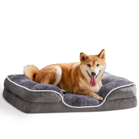 KFX-2994493 Memory Foam Pet Bed for Small Dogs & Cats with Waterproof Liner and Washable Cover