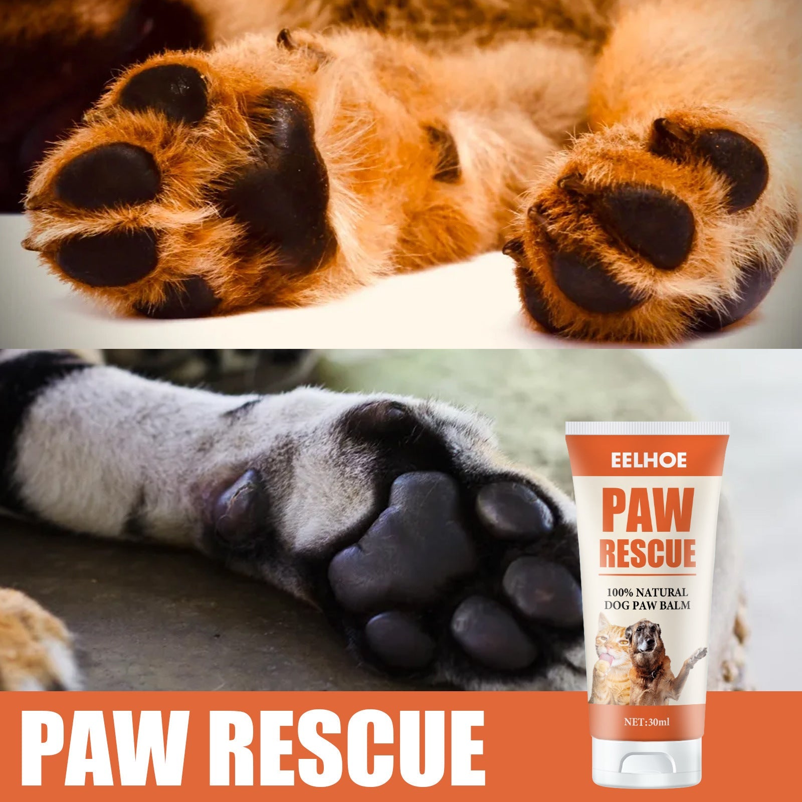 KFX-3027261 Pet Paw Care Cream, 30ml Claw Protection for Cats and Dogs