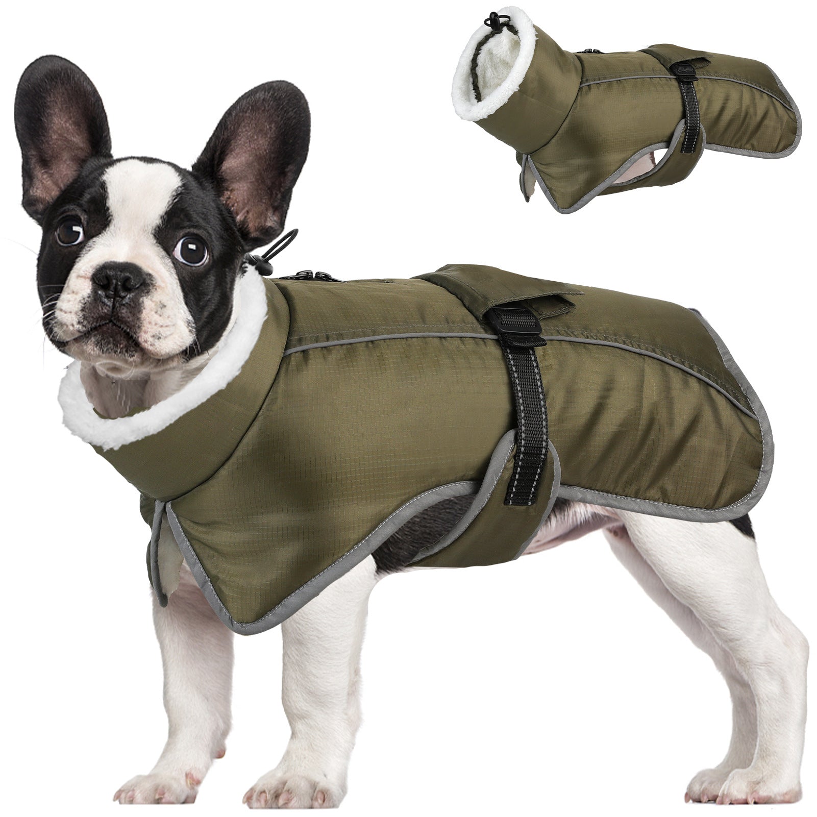 KFX-3063613 Cozy Waterproof Cold-Proof Cotton Coat for Pets - Ideal for Autumn and Winter